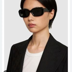 GUCCI GG1531SK 001 BLACK GREY SUNGLASSES SQUARE