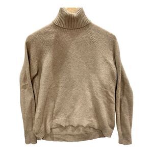 J. Crew Sweater Womens Small Soft Turtleneck Wool Alpaca Tan Neutral Minimalist