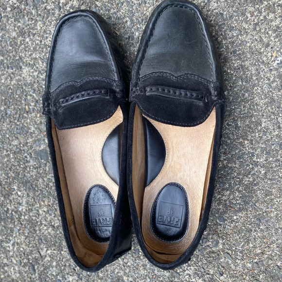 Frye leather penny slip on loafers Sz  7.5 - Picture 5 of 10