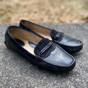 Frye leather penny slip on loafers Sz  7.5