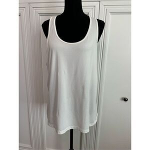 Tory Burch Sport Whit Racerback Tank Size Xl