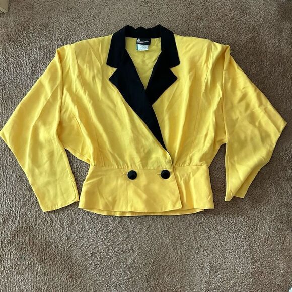 Vintage 90s Yellow Blazer - Picture 16 of 16