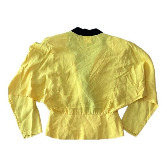 Vintage 90s Yellow Blazer - Picture 4 of 16