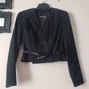 CHANEL Crop Wool Blazer