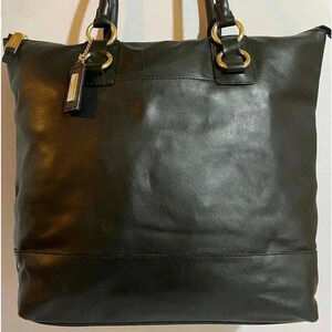 Cole Haan black leather satchel handbag