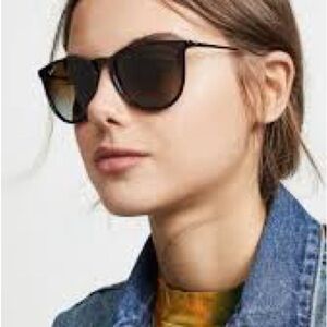 Authentic Ray-Ban RB4171 Erika Women’s Sunglasses, Dark Brown/Burgundy Frame