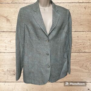 Ann Freedberg Spring Blazer Multicolored Tweed Boxy Size M/L