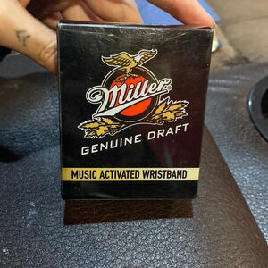 Miller genuine draft music activated wristband NIB