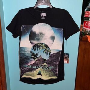 NWT Mens hang ten black graphic tee