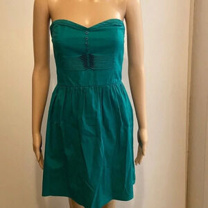 BeBop green dress size Medium, strapless