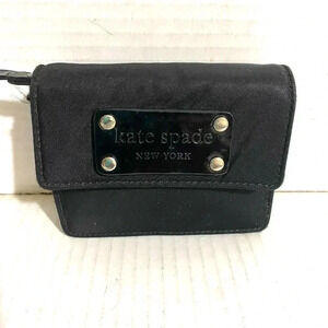 Kate spade black nylon wallet