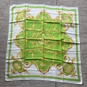 Hermes “Crowns” Silk Scarf