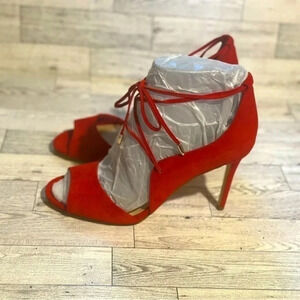 Lord & Taylor Red Strappy heels