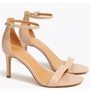 J Crew Ankle Strap Sandals Heels size 11 Nude