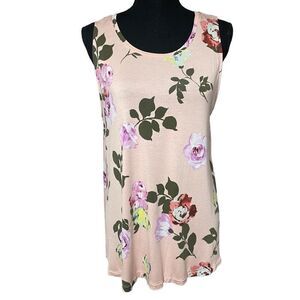 Apt 9 Pink Floral Swing Tank