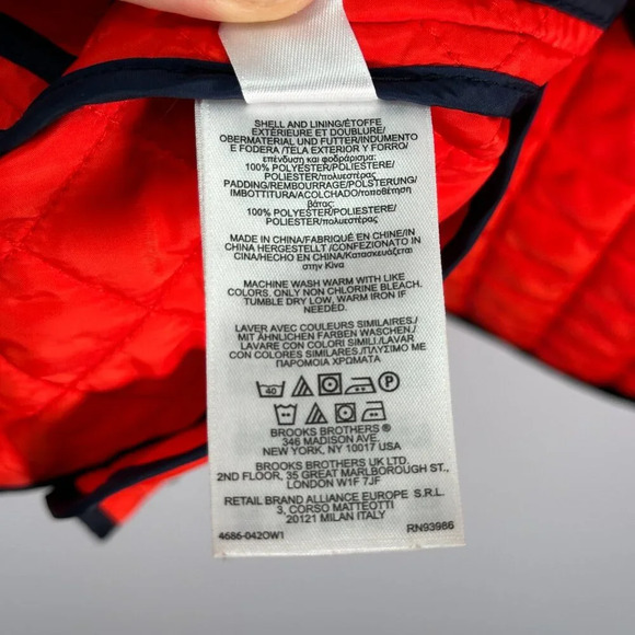 Brooks Brothers Red Quilted Jacket 12 - Picture 5 of 5