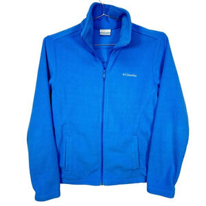 Columbia Full Zip Blue Fleece Jacket Medium