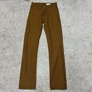 Gustin Pants Mens 29 Brown Straight California Trouser Button Fly 29x34