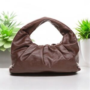 Brown Leather Hobo Bag