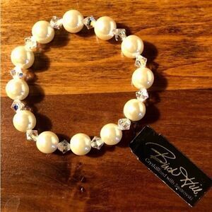 Birch Hills Bracelet with Swarovski Crystals/Pearl NWT