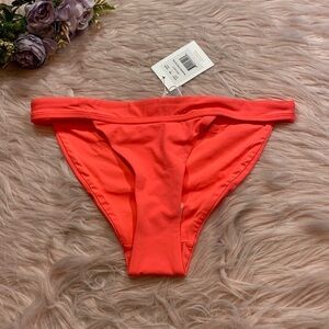 NWT ANDIE The Banded Cheeky Bikini Bottom in Nectar sz S