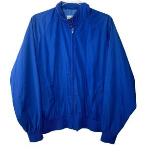 Wilson Mens Size L Staff Jacket Blue Full Zip Vintage‎