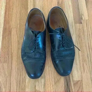 Allen Edmonds Lauderdale Black Shoe Cap Toe Size 8D