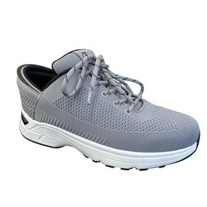 Zeba Men’s Hands Free Slip On Walking Shoes Stone Grey