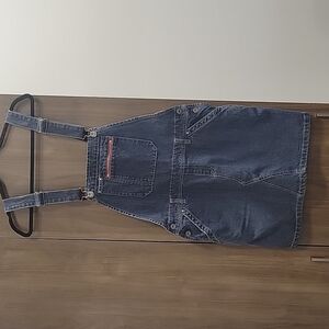 Tommy Hilfiger-Vintage 90s Denim Jean Skirt overalls-Size 8