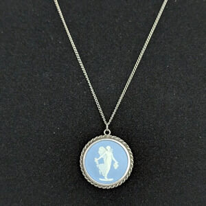 Vintage Wedgwood Blue Jasper Necklace