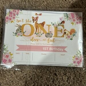 NEW 1st Birthday Party invites