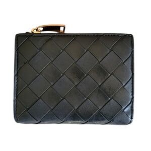 Bottega Veneta Intrecciato Black Leather Wallet