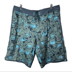 The North  Face Animal Print Board Short 36