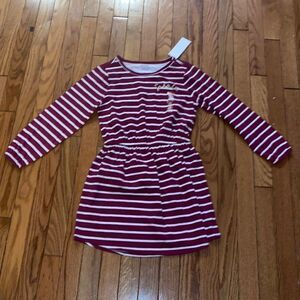 NWT striped dress size 7-8