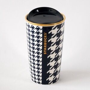 Starbucks 2015 Houndstooth Ceramic Tumbler 12oz