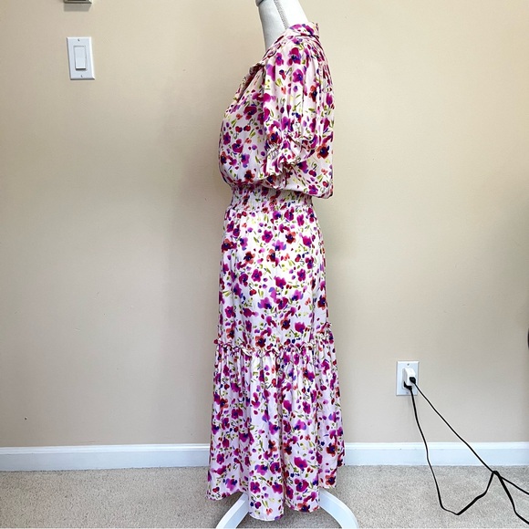 Misa Los Angeles Melvari Dress - Floral Midi Dress - Picture 8 of 16