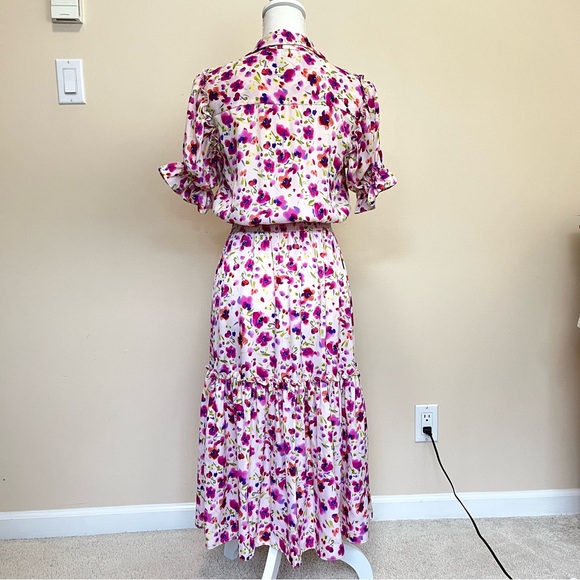 Misa Los Angeles Melvari Dress - Floral Midi Dress - Picture 9 of 16