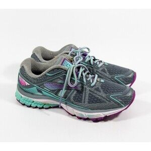 Women's Brooks Ravenna Silver Aqua Purple Sneakers Running Shoes Sz 9.5