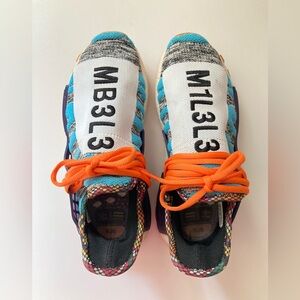 Adidas PHARRELL NMD HUMAN RACE 
“M1L3L3” from 2018's “Solar Pack” 
Size 36