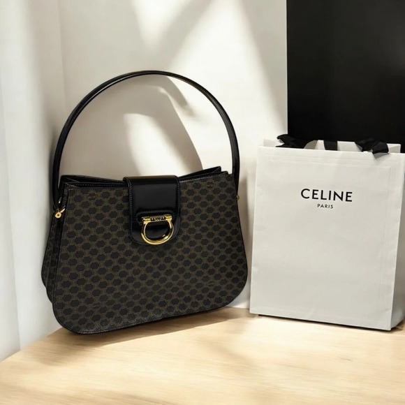 CELINE  Vintage Leather Bag - Picture 1 of 13