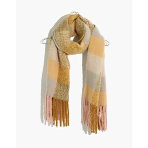 NWT Madewell Brushed Scarf in Frosted Sage Multi