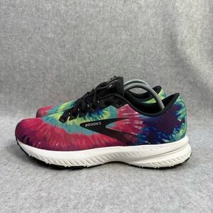 Brooks Launch 7 Womens Shoes Size 8 Tye Dye Multicolor Low Top Running Sneakers