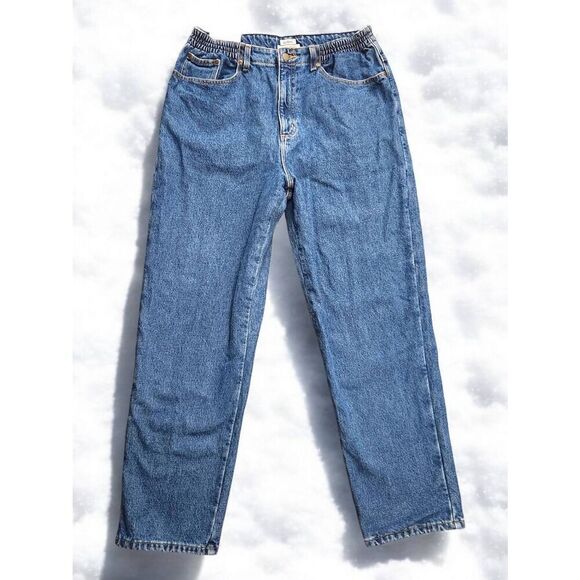 L.L. Bean Denim - NEW L.L. Bean Flannel Lined womens jeans original Fit size 14 regular (32x30)