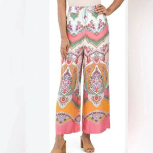 Rachel Zoe Wide Leg Flat Front Elastic Back Pants