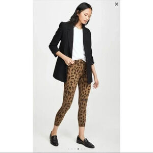 L'AGENCE Margot Spot Animal Print Jeans