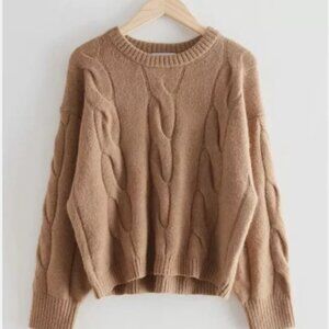 & OTHER STORIES Cable Knit Sweater, XS