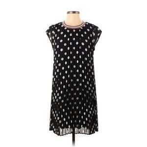 Dr2 Women's Polka Dot Pleated Cap Sleeve Dress Size Small BOGO 🌞🌞🌞