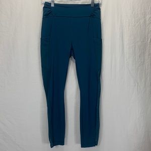 Lululemon Double Day Deep Teal Tights Leggings Size 8