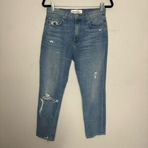 Reformation Jeans Women's 28 Bryce‎ Medium Wash Distressed Julia Jeans