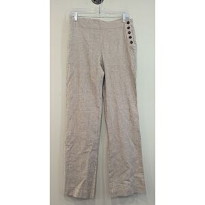 NWOT Sundance Catalog Striped Linen Blend Pants Size 4